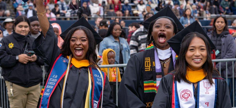 Scene from Undergraduate Commencement 2024